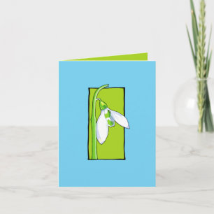 Schneefräse, grüne blaue Note Karte