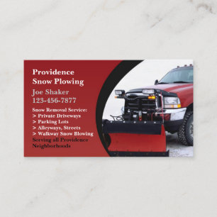 Schneefräsen für die Visitenkarte