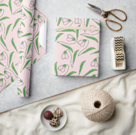 Schneefräulenmuster Geschenkpapier