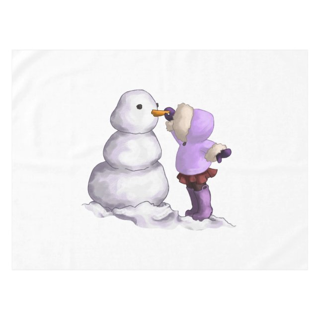Schneefreund Tischdecke (Vorderseite (Horizontal))