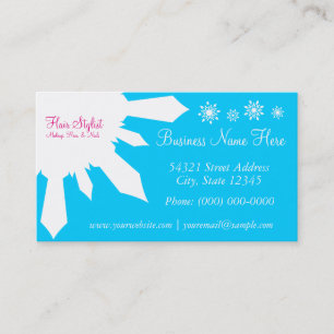 Schneefrisur-Stylist Schneeflocken-Muster Visitenk Visitenkarte