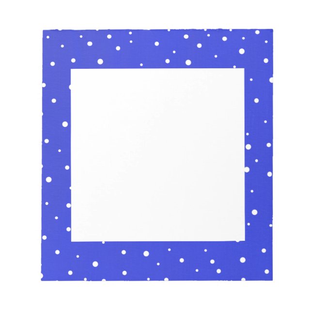 Schneefunkte Notizblock (Vorderseite)