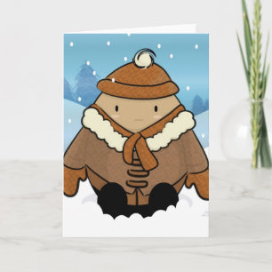 Schneegarte Feiertagskarte