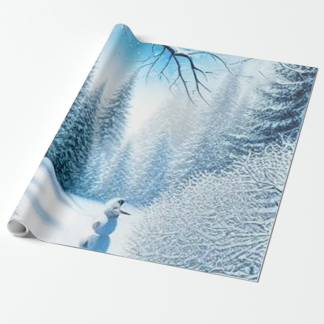 Schneegebiet Geschenkpapier (Ungerollt)
