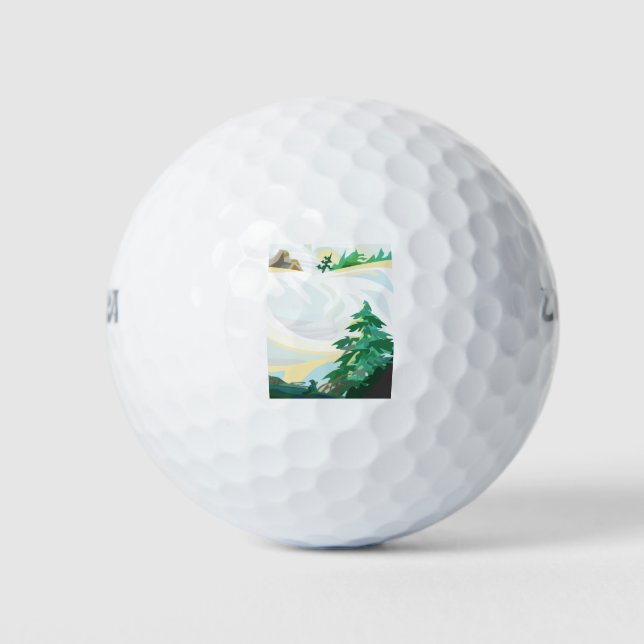 Schneegebiet Golfball (Vorderseite)
