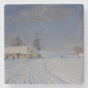 Schneegebiet im Winter (nach H.A. Brendekilde) Steinuntersetzer