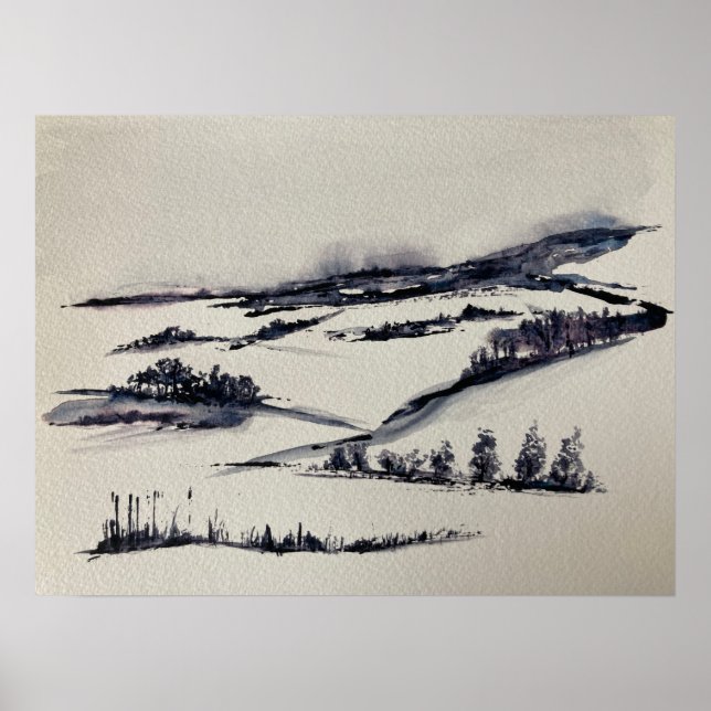 Schneegebiet Poster (Vorne)
