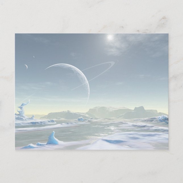 Schneegebiet Postkarte (Vorderseite)