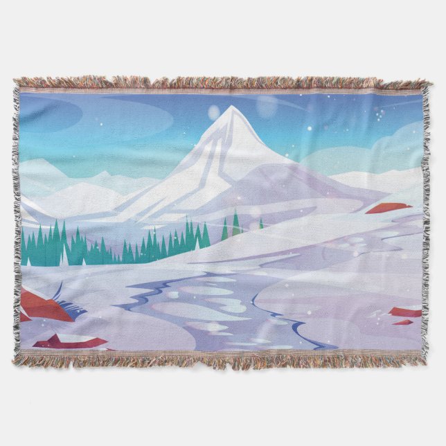 Schneegebirge Decke (Vorderseite)