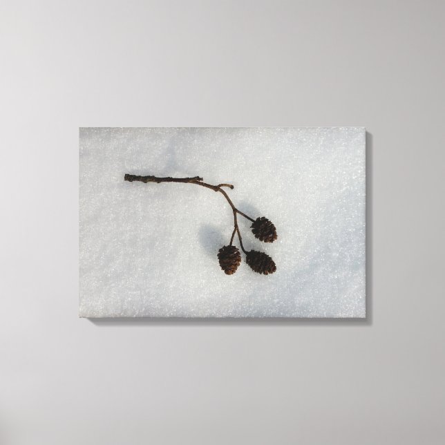 schneegefallen leinwanddruck (Vorderseite)