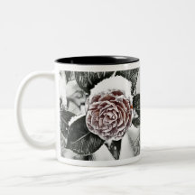Schneegefrorene Rose Zeichnend