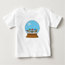 Schneeglobe mit drei Gnome-Würfeln