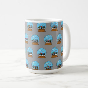 Schneeglobe mit drei Gnome-Würfeln Kaffeetasse