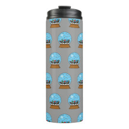 Schneeglobe mit drei Gnome-Würfeln Thermosbecher
