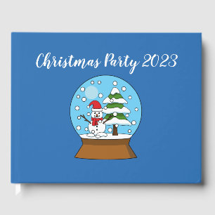 Schneeglobe mit Schneemann und Pine Tree Persona Gästebuch