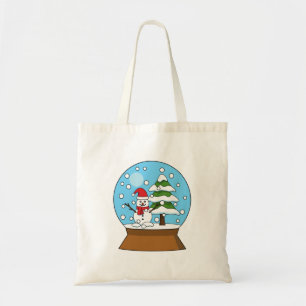 Schneeglobe mit Schneemann und Pine Tree Tragetasche