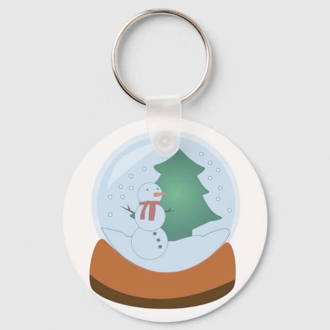 Schneeglobe Schlüsselanhänger (Vorderseite)
