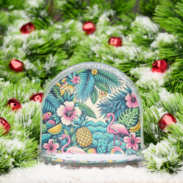 Schneeglobe tropisch schneekugeln (Weihnachten)