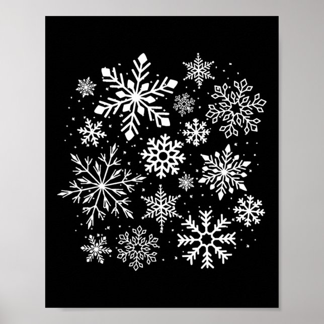 Schneeglöckchen-Kostüm Winter Weihnachten passend  Poster (Vorne)