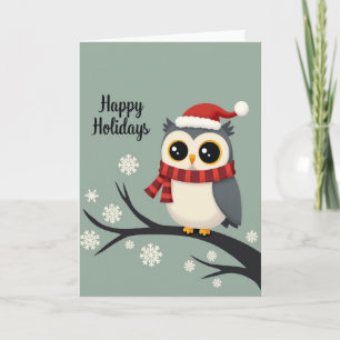 Schneeglöckchen-Vogel-Weihnachtskarte Karte