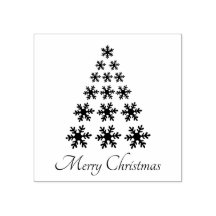 Schneeglöckchen-Weihnachtsbaum Stylischer Schriftz