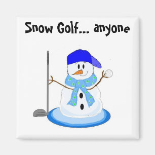 Schneegolf Magnet