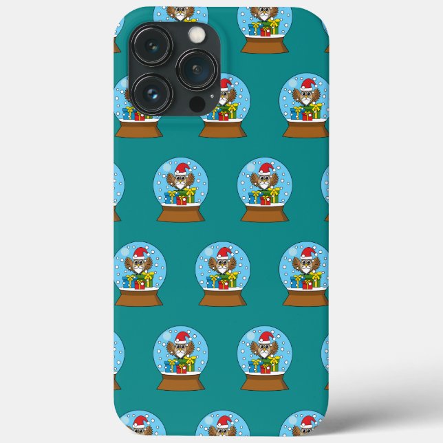 Schneegolle mit dem Weihnachtsklaus Case-Mate iPhone Hülle (Rückseite)