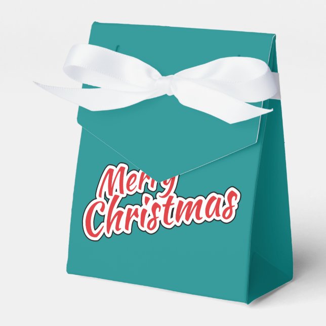 Schneegolle mit dem Weihnachtsklaus Geschenkschachtel (Vorderseite)