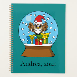 Schneegolle mit dem Weihnachtsklaus Personalisie Planer