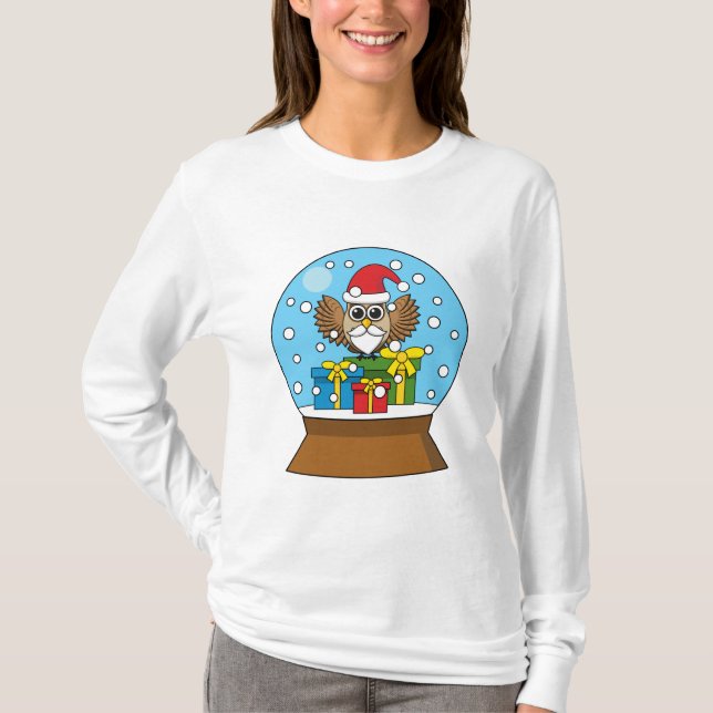 Schneegolle mit dem Weihnachtsklaus T-Shirt (Vorderseite)