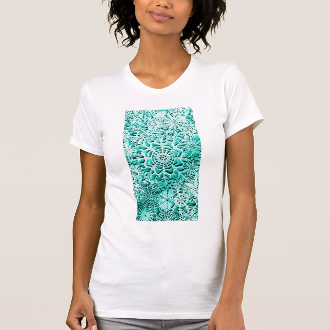 Schneegrüner Langschläfer-T - Shirt (Vorderseite)