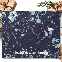 Schneehausbäume für die Skriptschifffahrt Fleecedecke