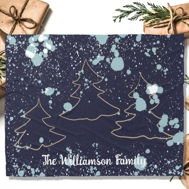 Schneehausbäume für die Skriptschifffahrt Fleecedecke (Von Creator hochgeladen)