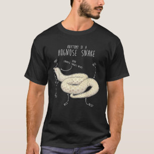 Schneehognose-Schlange Anatomie Lustig Süße Hausti T-Shirt