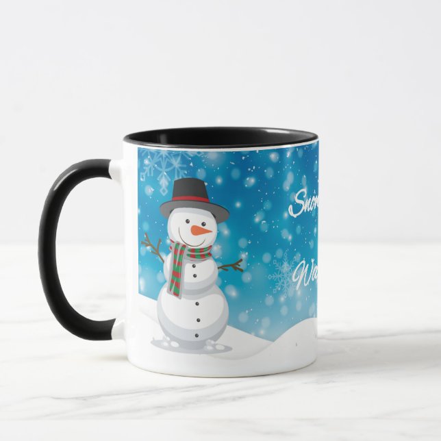 Schneehugs & warme Schlucke Tasse (Links)