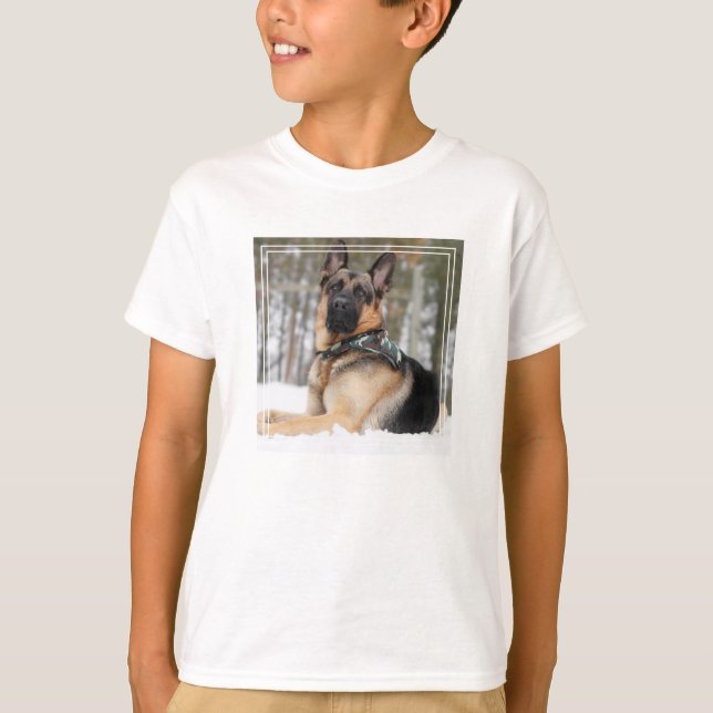 Schneehund T-Shirt (Vorderseite)