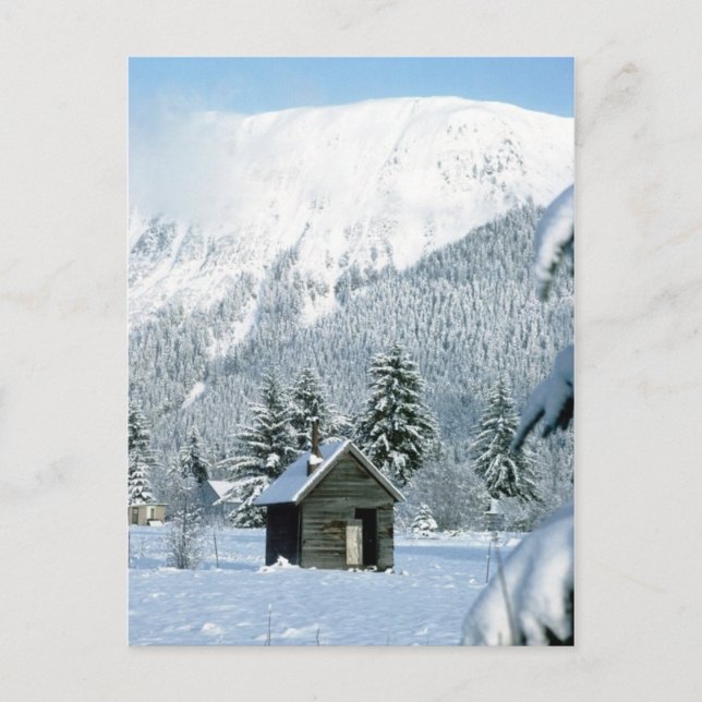 Schneehütte Postkarte (Vorderseite)