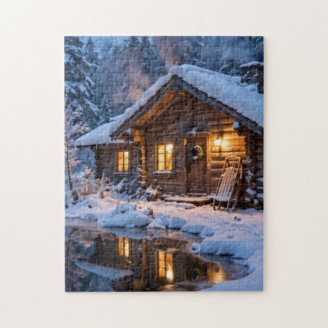Schneehütte Puzzle (Vertikal)