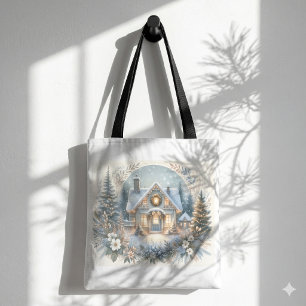Schneehütten-Glüh-Szene Tasche