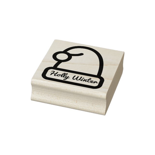 Schneekappe mit Unterschrift des Individuellen Nam Gummistempel (Stempel)