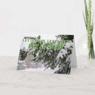 Schneekarte Feiertagskarte