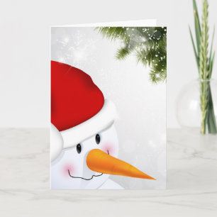Schneekarte Feiertagskarte