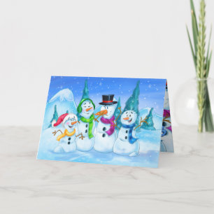 Schneekarten Feiertagskarte