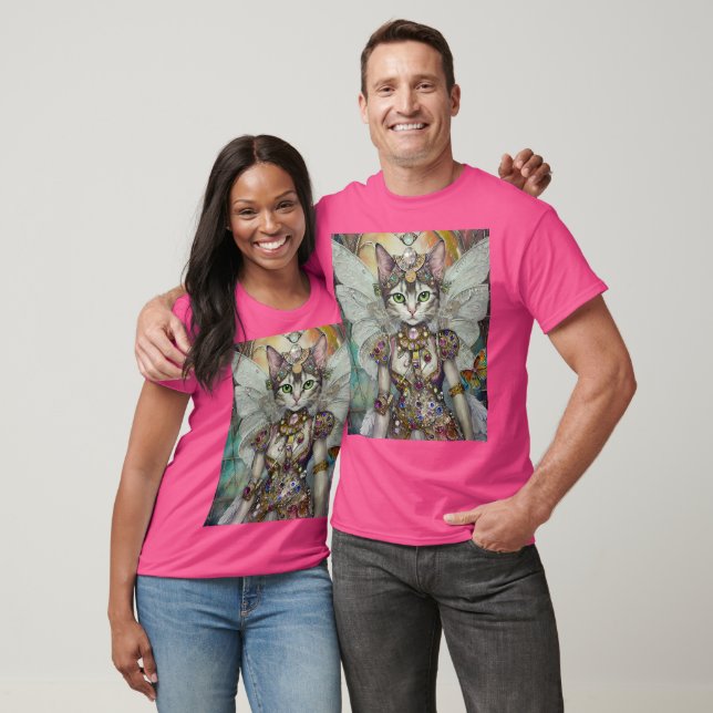 Schneekatze der Schmetterlingspugel-Brigade T-Shirt (Unisex)
