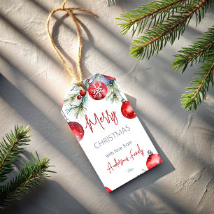 Schneekiefern Geschenkanhänger