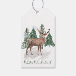 Schneekiefern, Weihnachtsfeiertage Geschenkanhänger