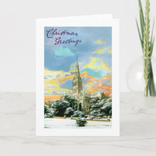 Schneekirche Feiertagskarte