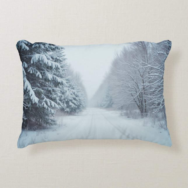 Schneekissen Dekokissen (Vorderseite)