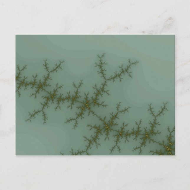 Schneekönchen - Fraktal Art Postkarte (Vorderseite)