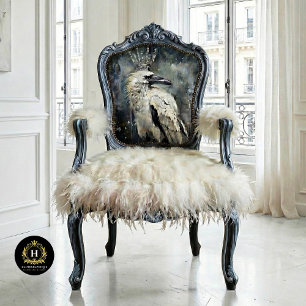 Schneekönigin Winter Raven Decoupage  Seidenpapier